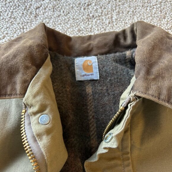 Carhartt Men’s XL Olive Green Blanket-Lined Jacket – Durable Workwear - Picture 2 of 10